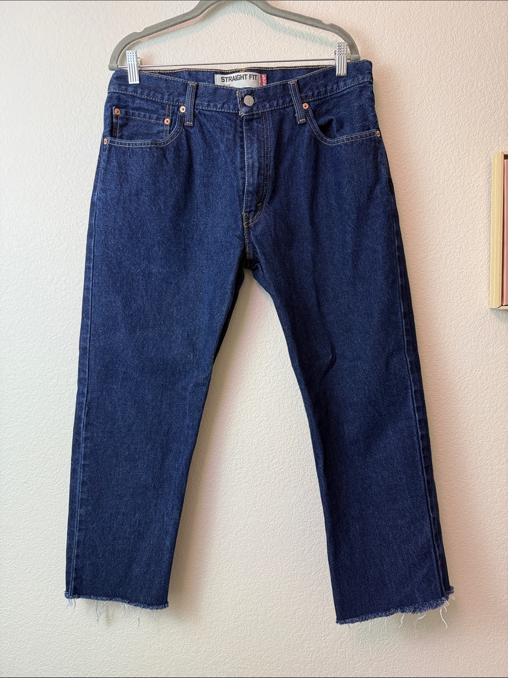 Levi’s 505 Straight Fit Men’s Jeans - Dark Blue Size 33 x 24.5”